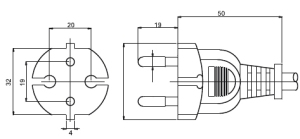 European VDE JPC-10A250EU2 Drawing